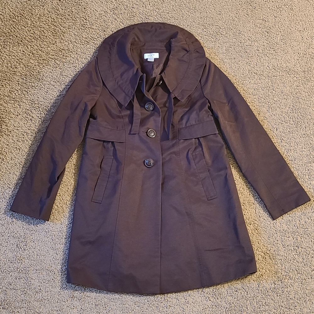 Ann Taylor Loft brown jacket, size womens Petite small